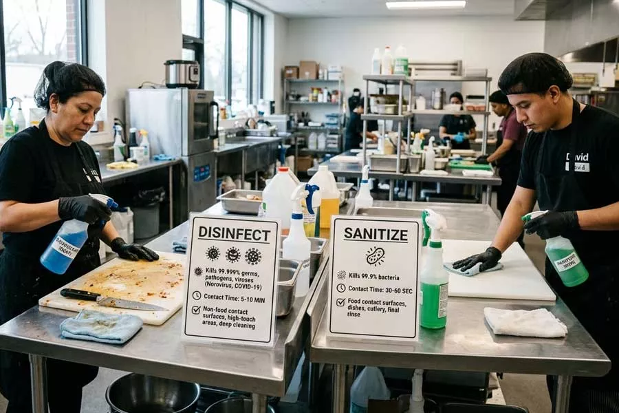 Disinfect vs Sanitize