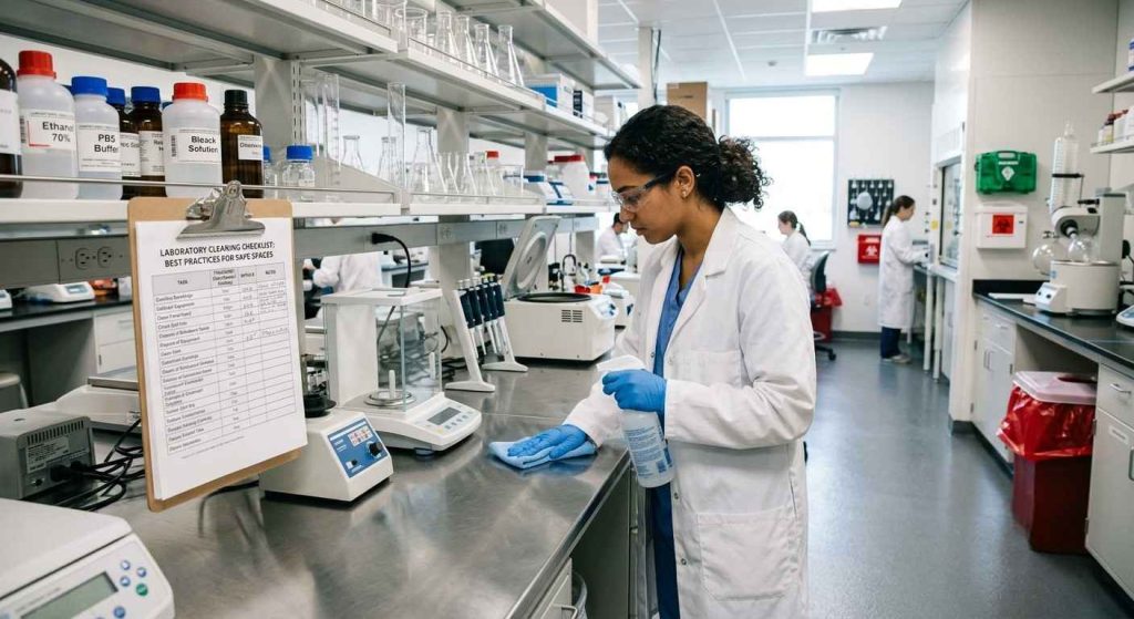 lab cleaning checklist