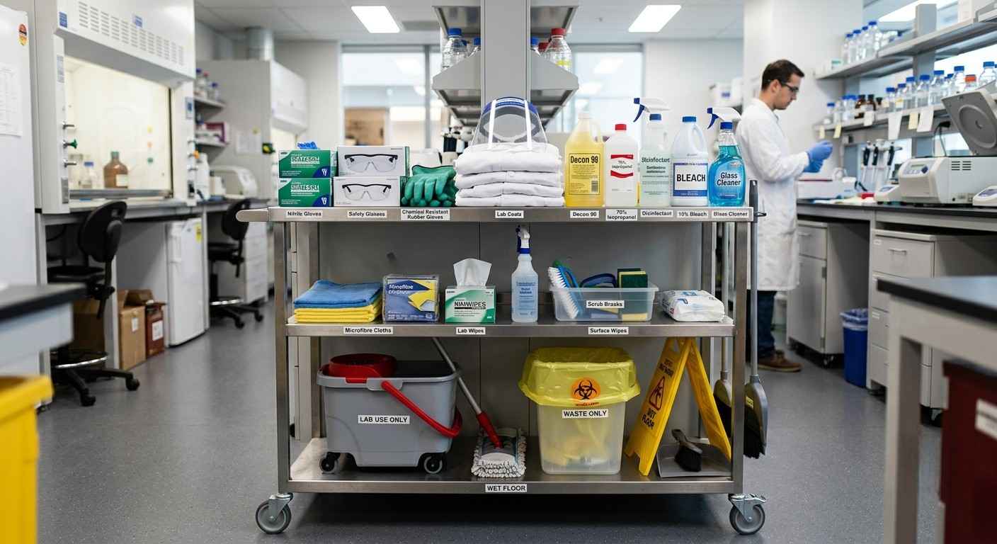 Lab Cleaning Cart